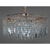 Підвісна люстра класика, модель 9708-750SG, золото, 15 ламп Diasha 9708-750SG