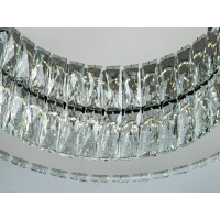 Стельова LED люстра з кришталом 45Вт хром пульт Diasha 587/400CH