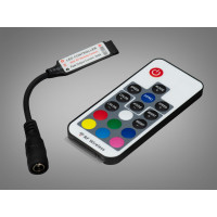 Контролер з радіо ДУ для RGB стрічки Diasha PC-K11-mini-RGB-16KEY-RF-2pin