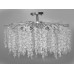 Сучасна алюмінієва кришталева люстра "Гліцинія",  9 ламп, хром Diasha A603-800CH