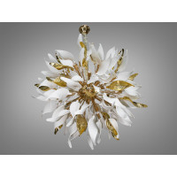 Люстра в зал 18 ламп, золото Diasha 7208-32+8PGD