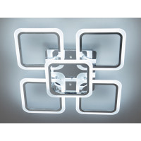 Світлодіодна люстра смарт світильник з пультом dimmer, 90W, хром Diasha A8060/4+1HR