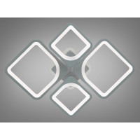 Стельова LED люстра 8060 сіра 100Вт димер RGB Diasha 8060/2+2GRLED3colordimmer