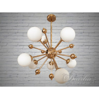 Люстра молекула золотая Diasha 81860/9G Люстра молекула золотая Diasha 81860/9G