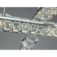 Підвісна люстра Diasha LED хром 84 Вт пульт Diasha D8927/800CH