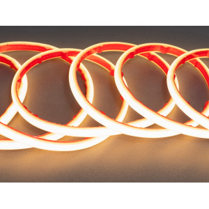 LED стрічка 220в, 288 шт/м, герметична, 10мм, теплий Diasha P220M-COB-320-WW-65-10