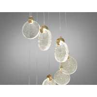 Современная светодидоная люстра 24W Diasha 3008/8G