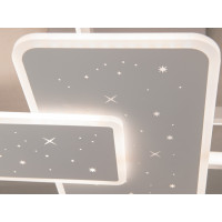 Стельова світлодіодна люстра з пультом, 105Вт, біла Diasha 2449WHdimmer