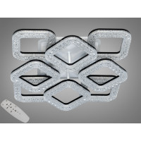 Потолочний світильник серії Квадрати чорний з LED елементами Diasha S2205/4+4BKLED3colordimmer Потолочний світильник серії Квадрати чорний з LED елементами Diasha S2205/4+4BKLED3colordimmer