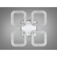 Пристельова люстра Серія Квадрати біла 50W LED пульт Diasha S2205/4WHLED3colordimmer