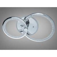 Люстра LED Diasha хром 55W 2 кільця Diasha 8180/2HRLED3colordimmer