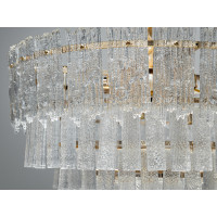 Хрустальная люстра в зал 9 ламп до 35 квадратов золото Diasha 303-550SG