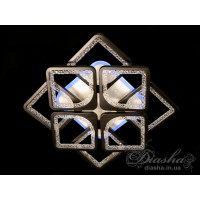 Потолочная светодиодная люстра с пультом и ночником Diasha MX2557/4+4BK LED 3color dimmer 