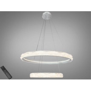 Кришталева світлодіодна люстра-підвіс, 60W Diasha 583-800+500WH