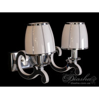 Класична кришталева люстра зі світними ріжками Diasha 8316/2HR