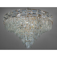 Кришталева люстра B9085 золото багатоярусні підвіски Diasha B9085-800GD