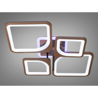 Світлодіодна люстра смарт світильник з пультом, 100Вт, коричнева Diasha 8060/2+2CFLED3colordimmer