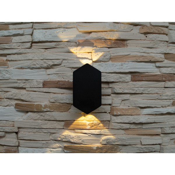 Настінний вуличний світильник Diasha HS8163-2W-BK Настінний вуличний світильник Diasha HS8163-2W-BK