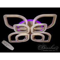 Люстры потолочные светодиодные с пультом управления A8073/4+4GRLED3colordimmer