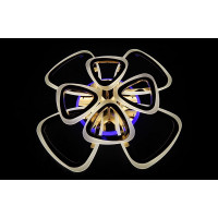 Потолочная LED люстра светильник с пультом Linisoln 6521/4+4 Gold