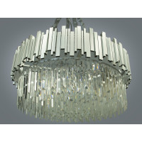 Люстра хрустальная подвесная 80см Е14 Diasha 901-901-800SLsatin
