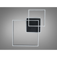 Стельова LED люстра чорна 84W димер пульт Diasha 2549BKLED3colordimmer