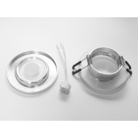 Заворожуючий, виняткової якості, круглий точковий світильник серія "Аluminium", матовий хром Diasha QXL-1761-R-SL