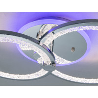 Люстра LED Diasha хром 55W 2 кільця Diasha 8180/2HRLED3colordimmer