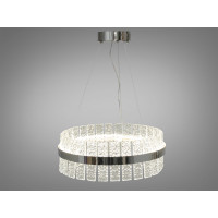 Чарівна підвісна кришталева світлодіодна люстра для спальні, 66W, хром Diasha 828/500CH