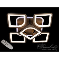 Люстры потолочные светодиодные с пультом Diasha MX2281/4+1S BK LED 3color dimmer  