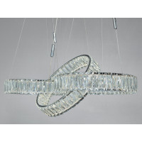 Люстра підвісна LED Diasha хром 3 кільця 140 Вт Diasha 523/400x3CH