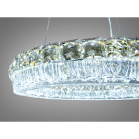 Кришталева світлодіодна люстра-підвіс, 60W Diasha MD6027/400S-gold