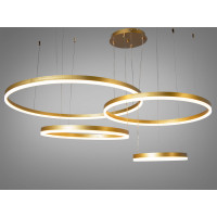 Ексклюзивна новинка, світлодіодна люстра на тросах, потужністю 175 Вт Diasha 1029-800+600+500+300GD