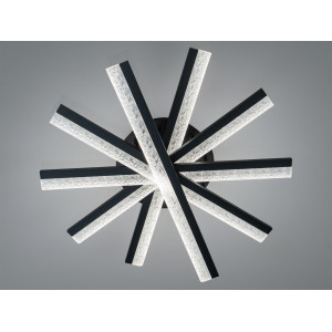 Стельова світлодіодна люстра Diasha MX3068 чорний 70W акрилові розсіювачі Diasha MX3068/5BK