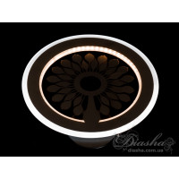 Стильний світлодіодний світильник з орнаментом, 20 Вт, чорний Diasha 952BK