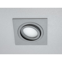 Квадратний поворотний точковий алюмінієвий світильник, сірий Diasha PMR-201-S-GR