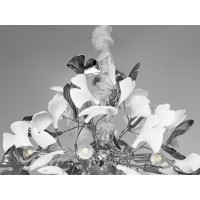 Керамічна люстра на 12 ламп від українського бренду "Діаша" Diasha 7161-12PHR