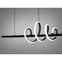 Інноваційна лінійна світлодіодна люстра для кабінету, 40W, люстра Diasha 2361-120BK