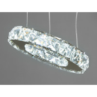 Чудова новинка, кришталева світлодіодна люстра кільця, 60W, золото Diasha 7201-6W/480+340+190G