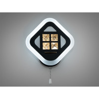 Футуристичний світлодіодний настінний світильник в спальню, 18W, чорний Diasha A8190/1BK