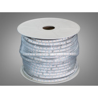 LED стрічка 220в, 120 шт/м, герметична, 10мм, рожевий Diasha P220-2835-120-PINK-65-12