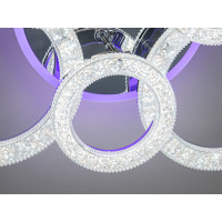 Світлодіодна стельова люстра Diasha 2203 хром LED з пультом Diasha 2203/3+3HRLED3colordimmer