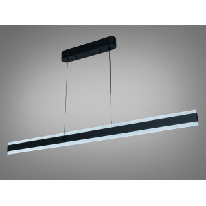 Світлодіодна лінійна люстра підвіс над столом, 40 Вт, сіра Diasha XH1003/1200BK