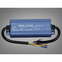 Блок живлення 24 В, для підключення LED стрічки, 36Вт, 1.5А Diasha PPF-PW-IP68-24v-36w