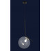 Светильник люстра подвесная в стиле лофт шар Levistella 9163816-1 BK+CL