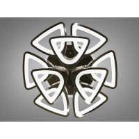 Cветодиодная люстра Diasha 8118/6+3BHR LED 3color dimmer 