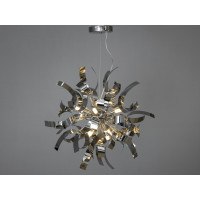 Люстра в сучасному стилі Loft для дому, кафе, колір хром, на 12 ламп Diasha 1110-8HR Люстра в сучасному стилі Loft для дому, кафе, колір хром, на 12 ламп Diasha 1110-8HR