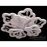 Потолочная светодиодная люстра светильник с пультом и подсветкой Diasha 1841/6+3WH LED 3color dimmer
