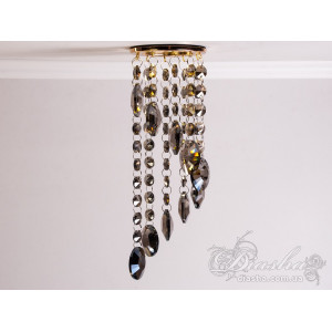 Точковий світильник із кришталевими підвісками Diasha 6013EGD-SM