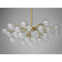 Люстра декоративная  30 лампочки, золото сатин Diasha 886-30BGD